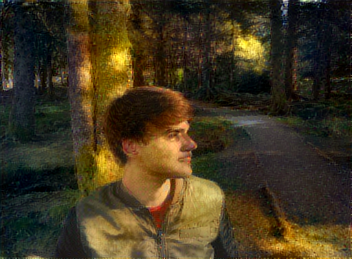 Output of photo of me and