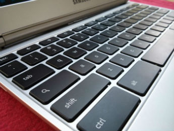 Samsung Chromebook
keyboard up close