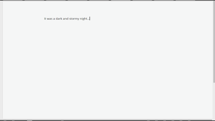 Demonstrating Google Docs in
fullscreen immersive mode